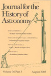 Journal For The History Of Astronomy杂志