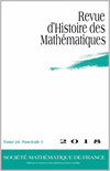 Revue D Histoire Des Mathematiques杂志