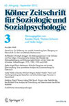 Kolner Zeitschrift Fur Soziologie Und Sozialpsychologie