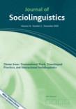 Journal Of Sociolinguistics杂志