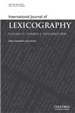 International Journal Of Lexicography杂志