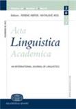 Acta Linguistica Academica杂志