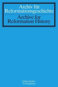 Archiv Fur Reformationsgeschichte-archive For Reformation History杂志