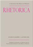 Rhetorica-a Journal Of The History Of Rhetoric杂志