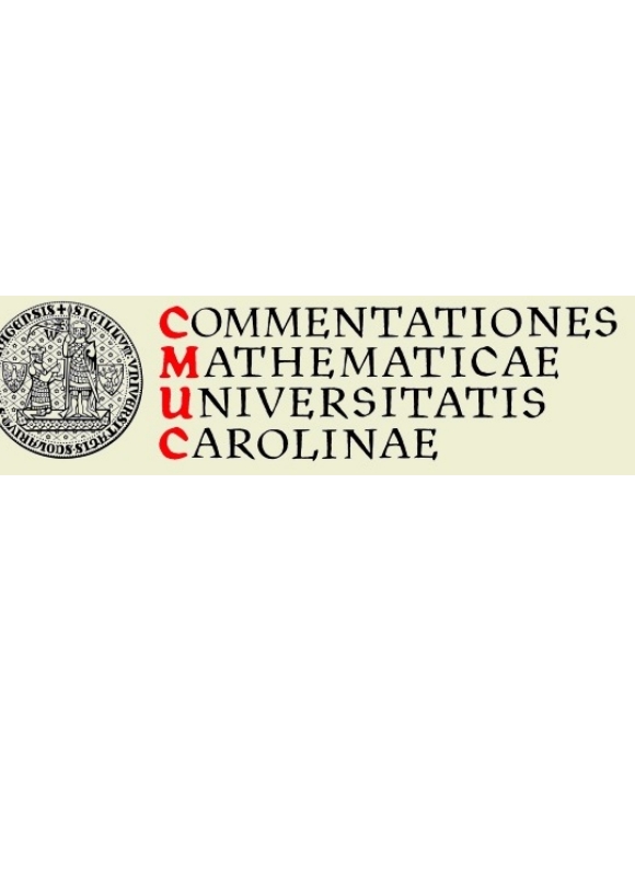 Commentationes Mathematicae Universitatis Carolinae